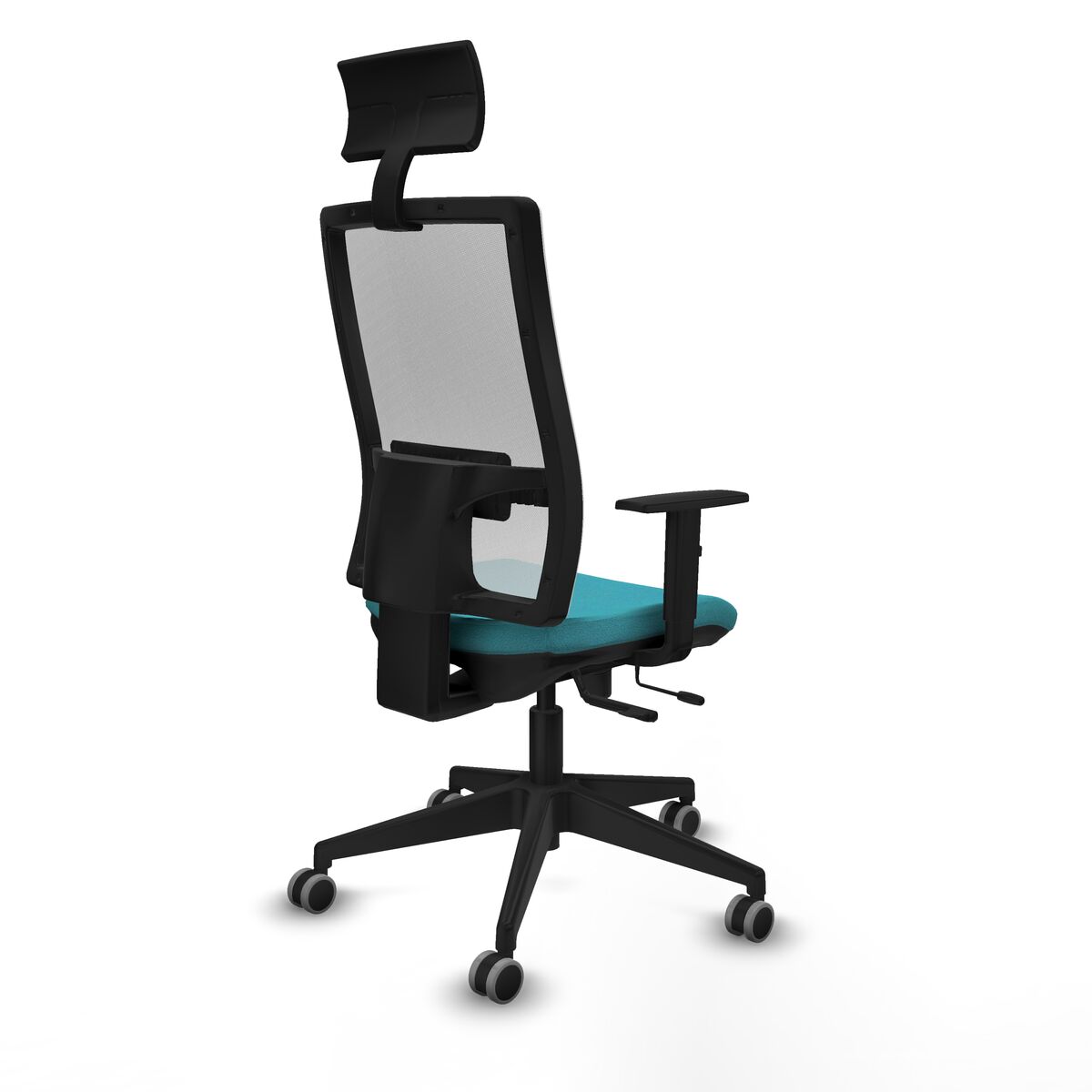 Silla de Oficina con Cabecero Piqueras y Crespo 1D066G1 Turquesa