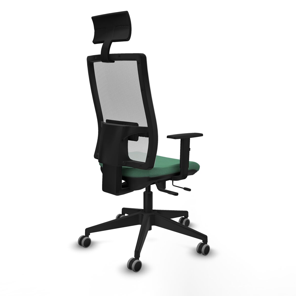 Silla de Oficina con Cabecero Piqueras y Crespo 1D066G1 Verde Esmeralda