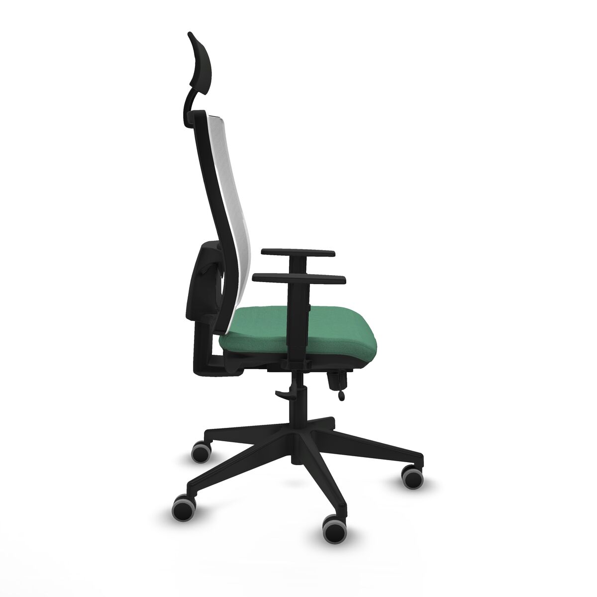 Silla de Oficina con Cabecero Piqueras y Crespo 1D066G1 Verde Esmeralda