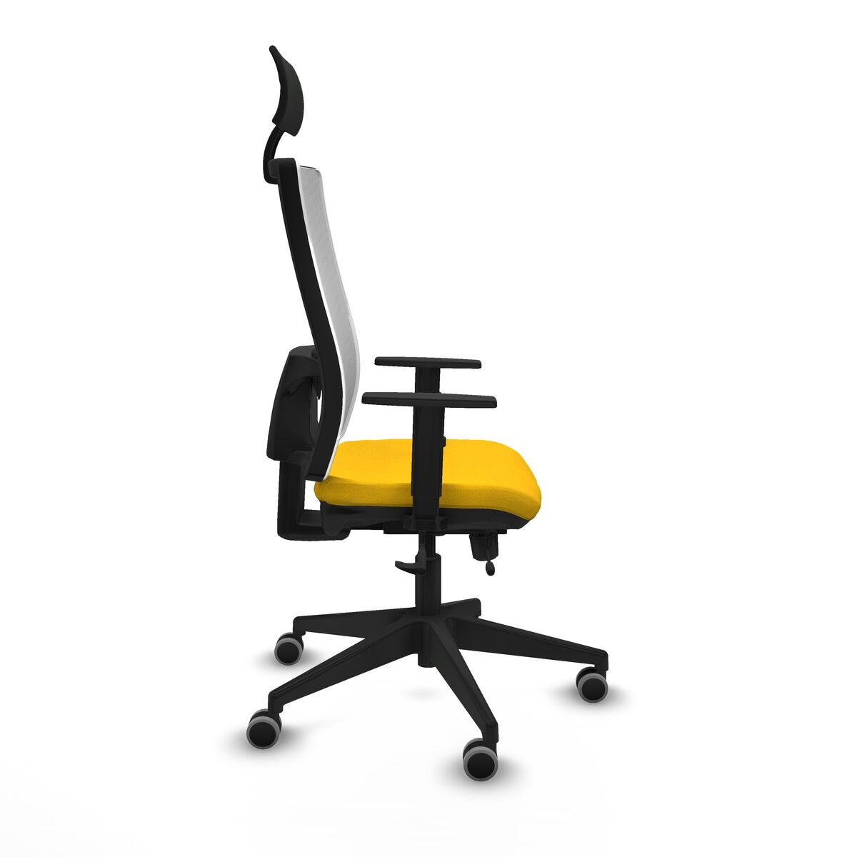 Silla de Oficina con Cabecero Piqueras y Crespo 1D066G1 Amarillo