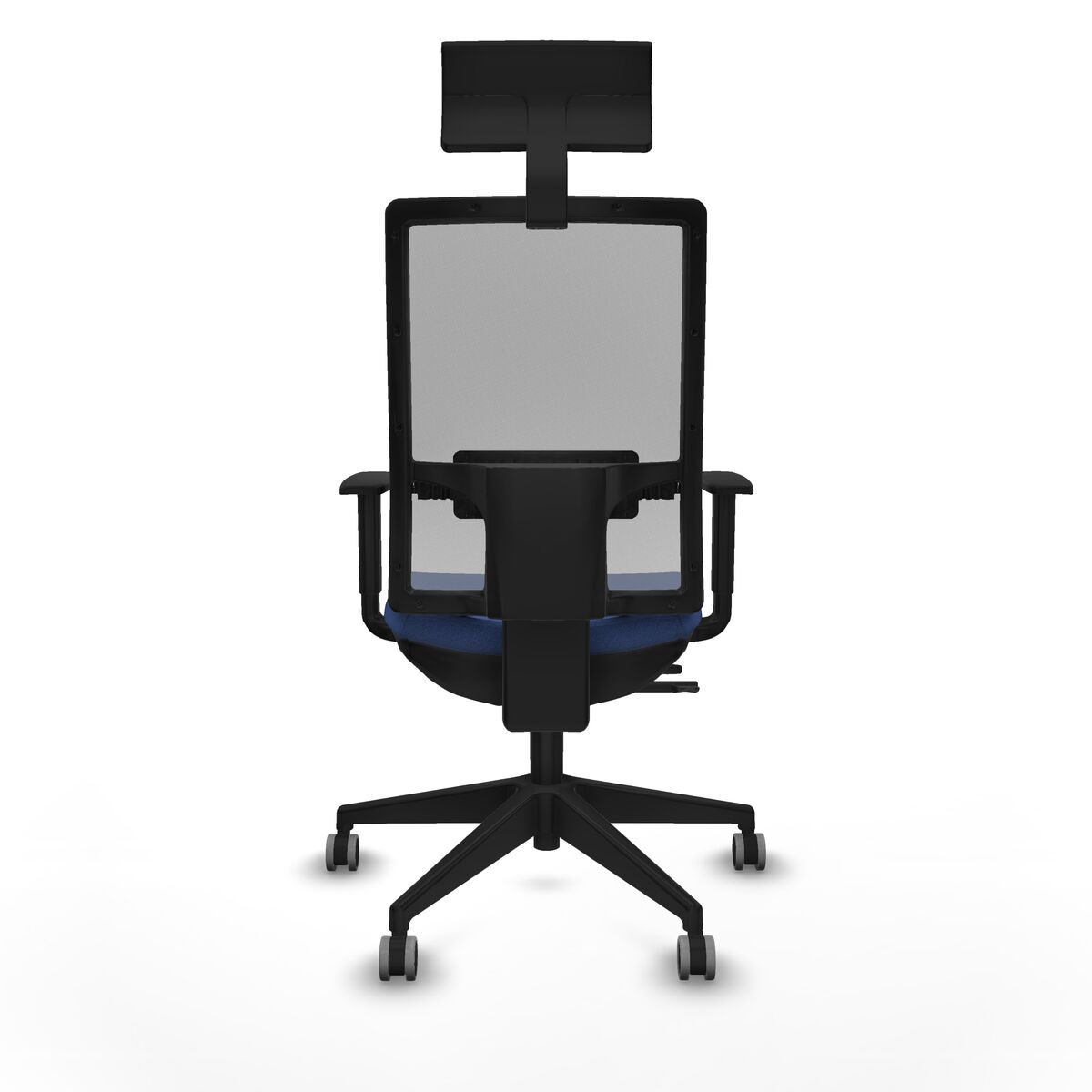 Silla de Oficina con Cabecero Piqueras y Crespo 1D066G1 Azul marino