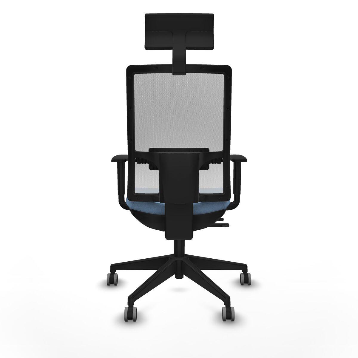 Silla de Oficina con Cabecero Piqueras y Crespo 1D066G1 Azul cielo