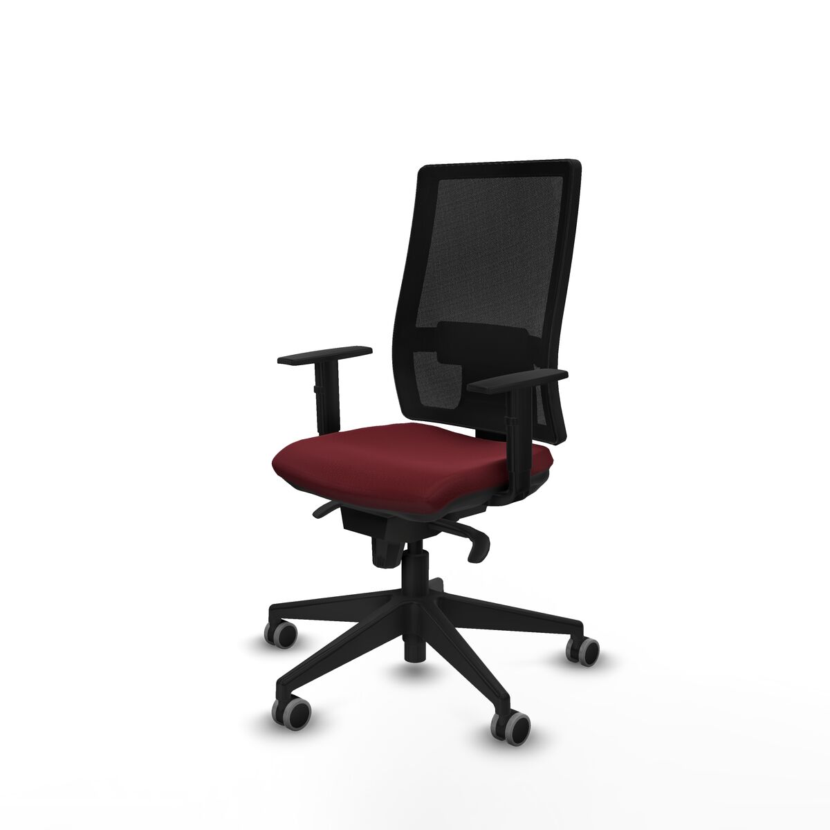 Silla de Oficina Piqueras y Crespo 1D066G0 Granate