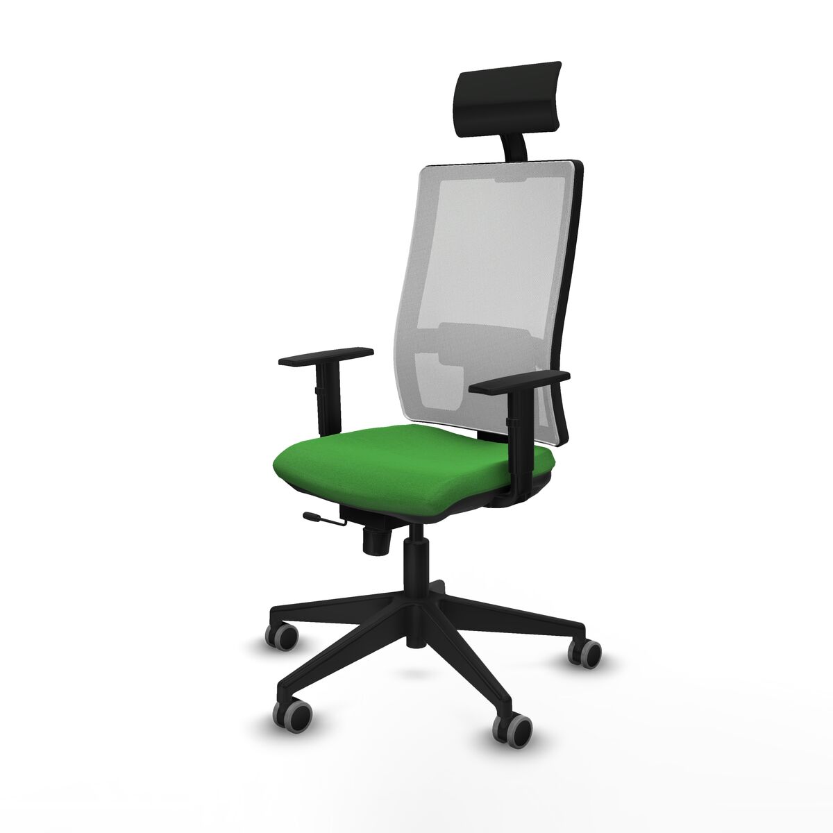 Silla de Oficina con Cabecero Piqueras y Crespo 1D066G1 Verde