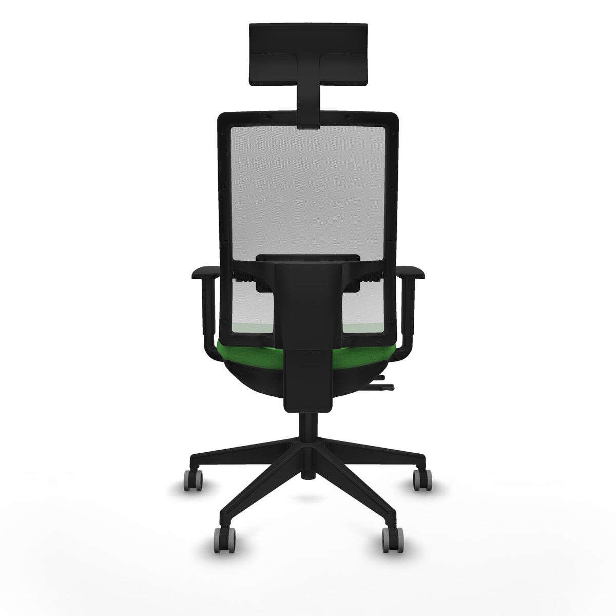 Silla de Oficina con Cabecero Piqueras y Crespo 1D066G1 Verde