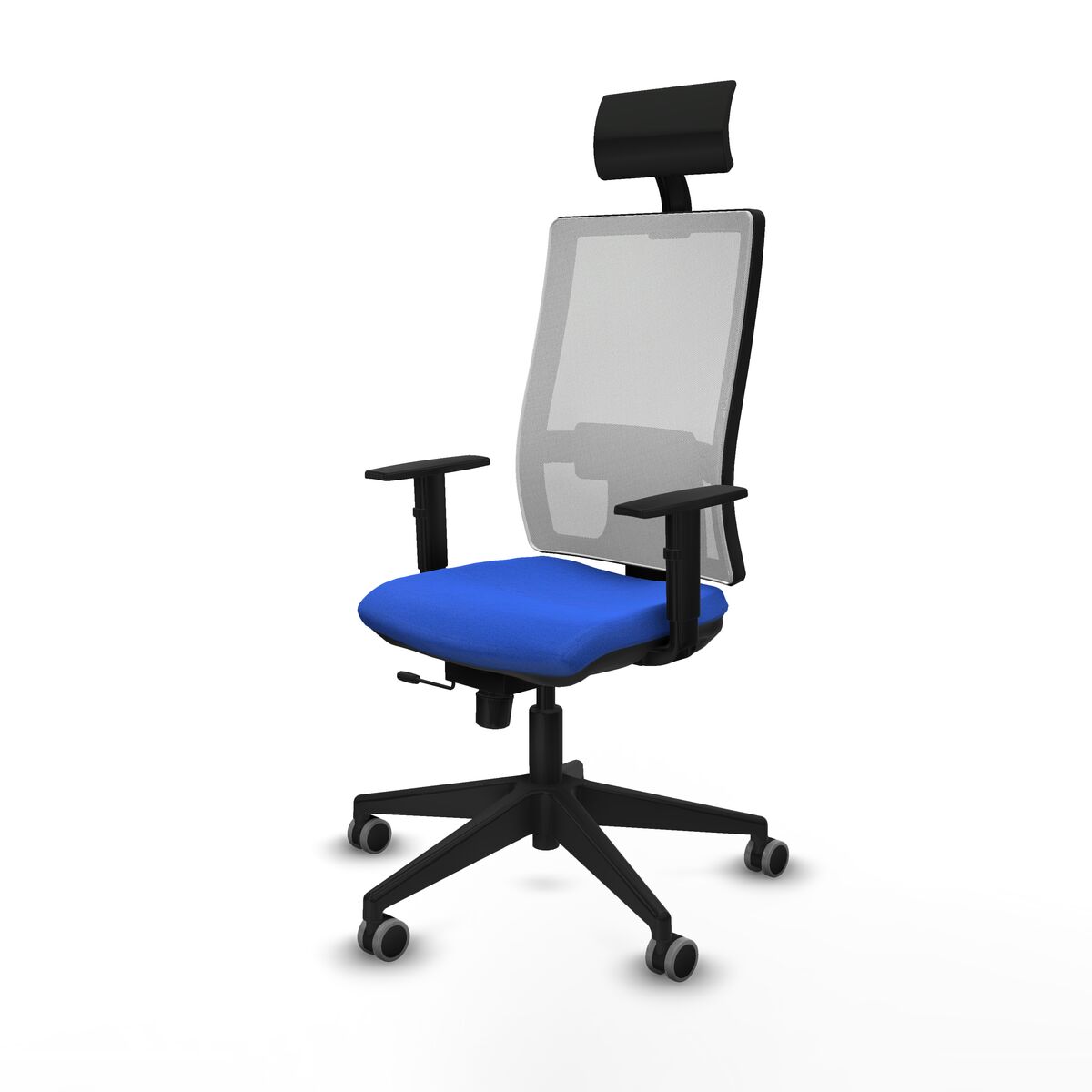 Silla de Oficina con Cabecero Piqueras y Crespo 1D066G1 Azul