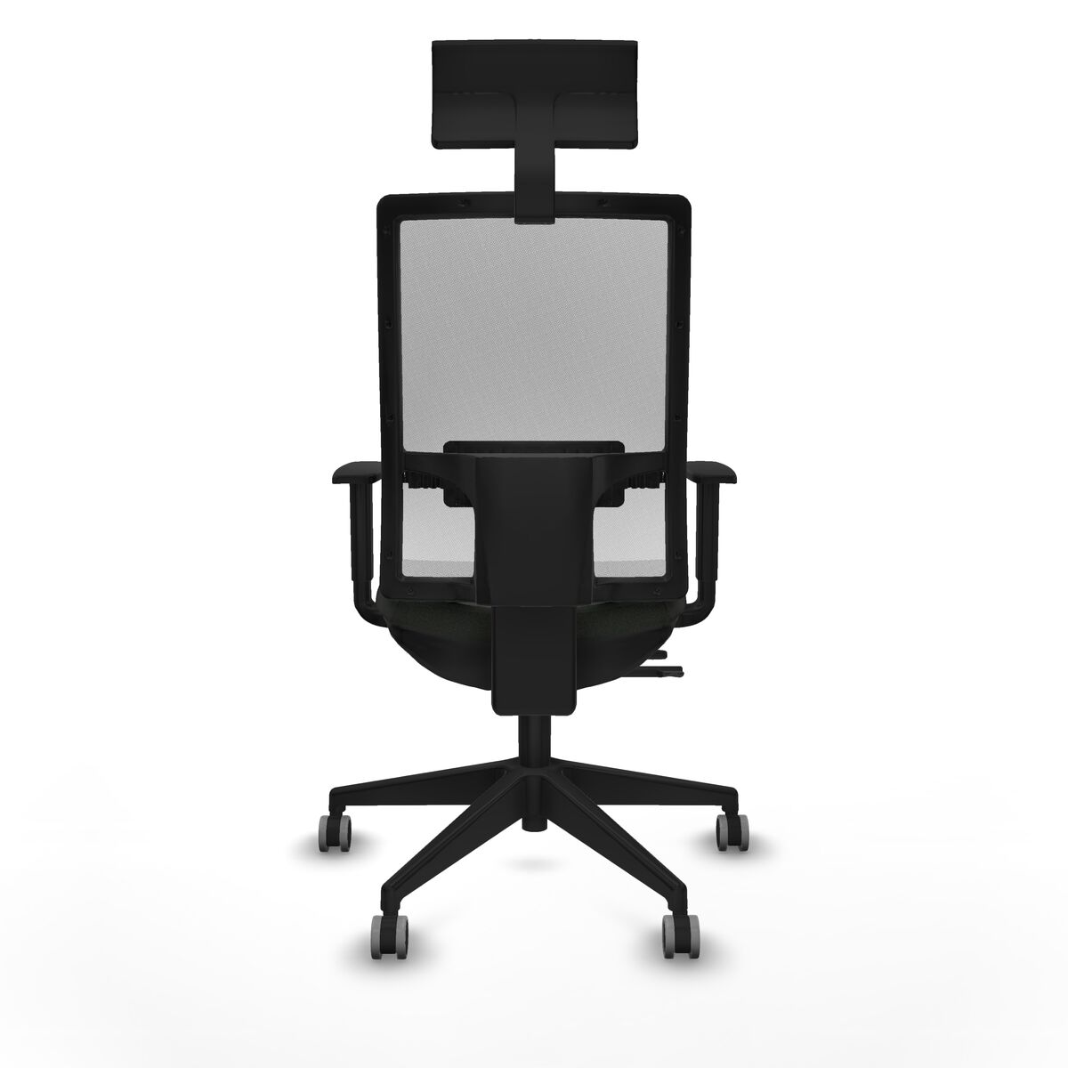 Silla de Oficina con Cabecero Piqueras y Crespo 1D066G1 Negro