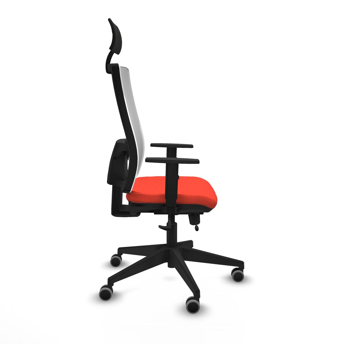 Silla de Oficina con Cabecero Piqueras y Crespo 1D066G1 Naranja Oscuro