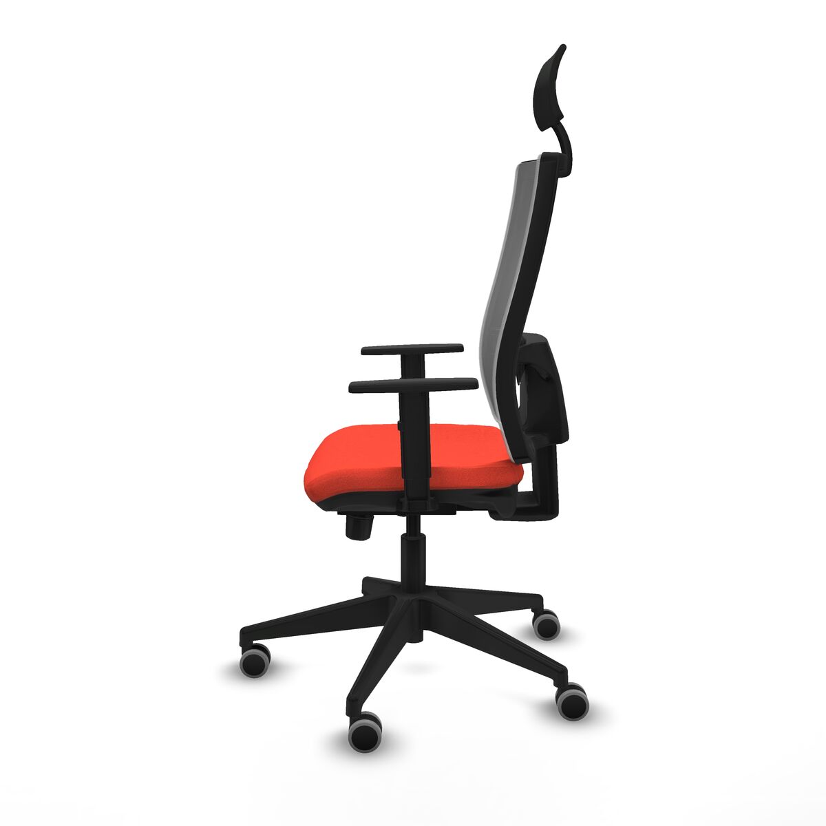 Silla de Oficina con Cabecero Piqueras y Crespo 1D066G1 Naranja Oscuro