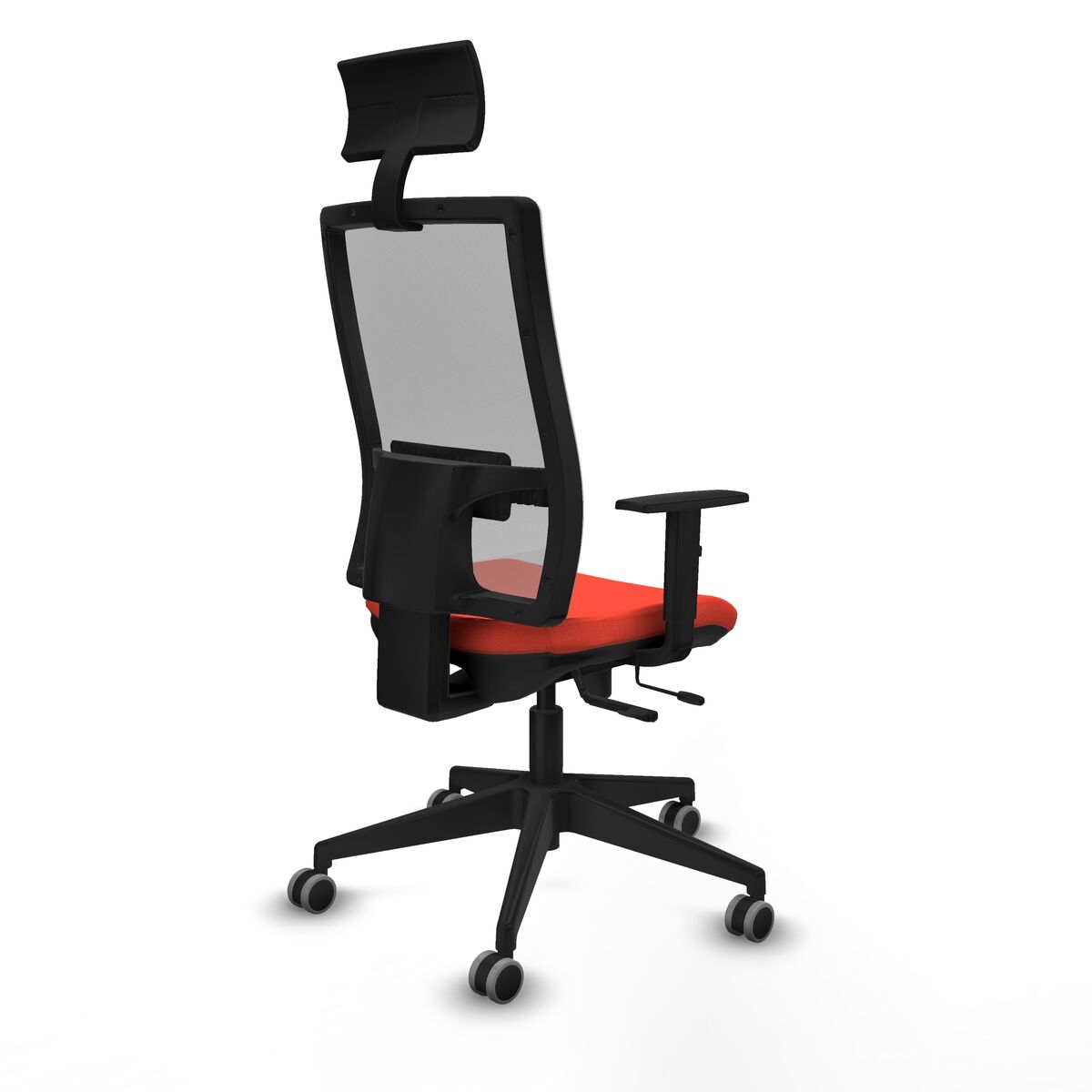 Silla de Oficina con Cabecero Piqueras y Crespo 1D066G1 Naranja Oscuro