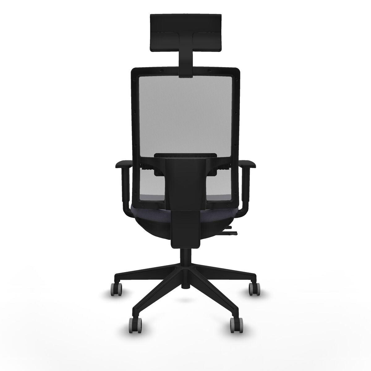 Silla de Oficina con Cabecero Piqueras y Crespo 1D066G1 Gris oscuro