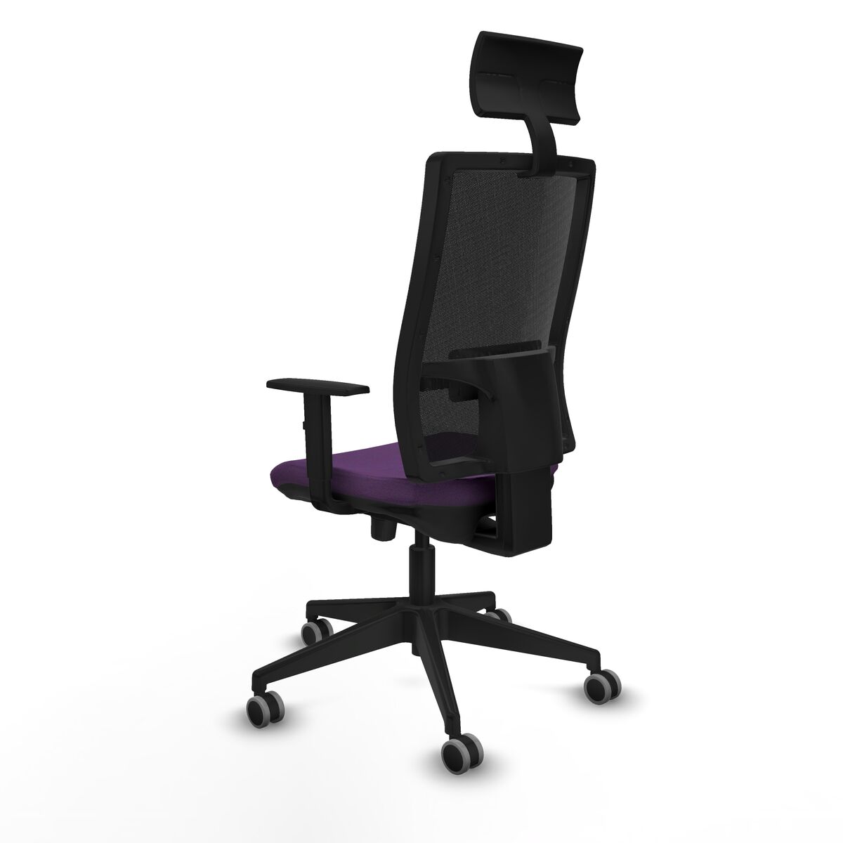 Silla de Oficina con Cabecero Piqueras y Crespo 1D066G1 Morado