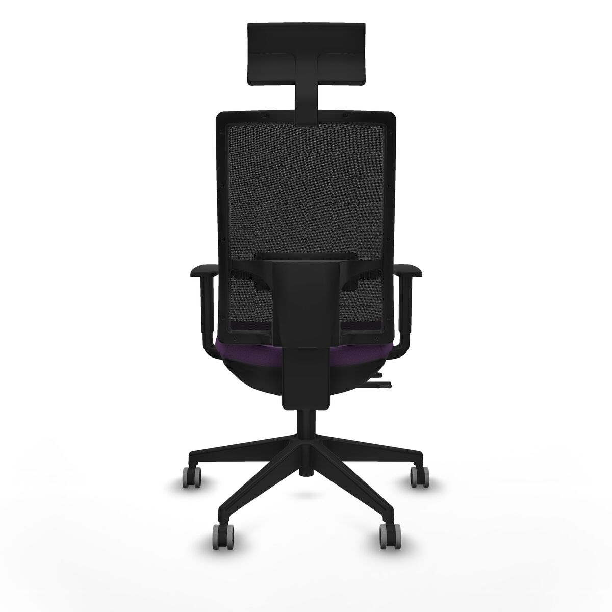 Silla de Oficina con Cabecero Piqueras y Crespo 1D066G1 Morado