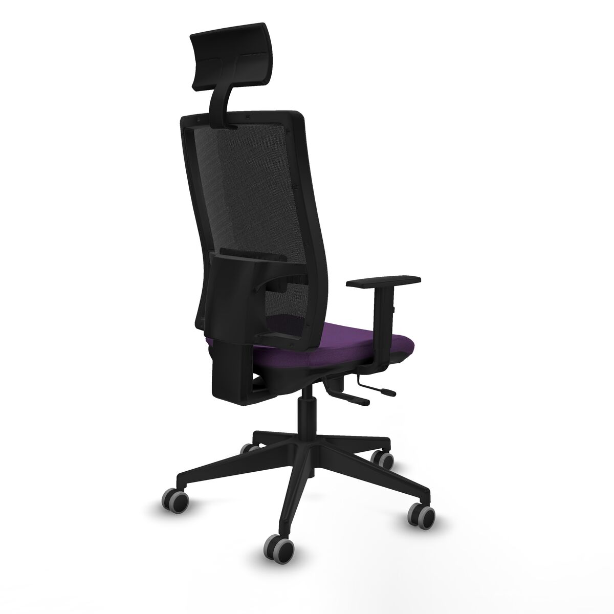 Silla de Oficina con Cabecero Piqueras y Crespo 1D066G1 Morado