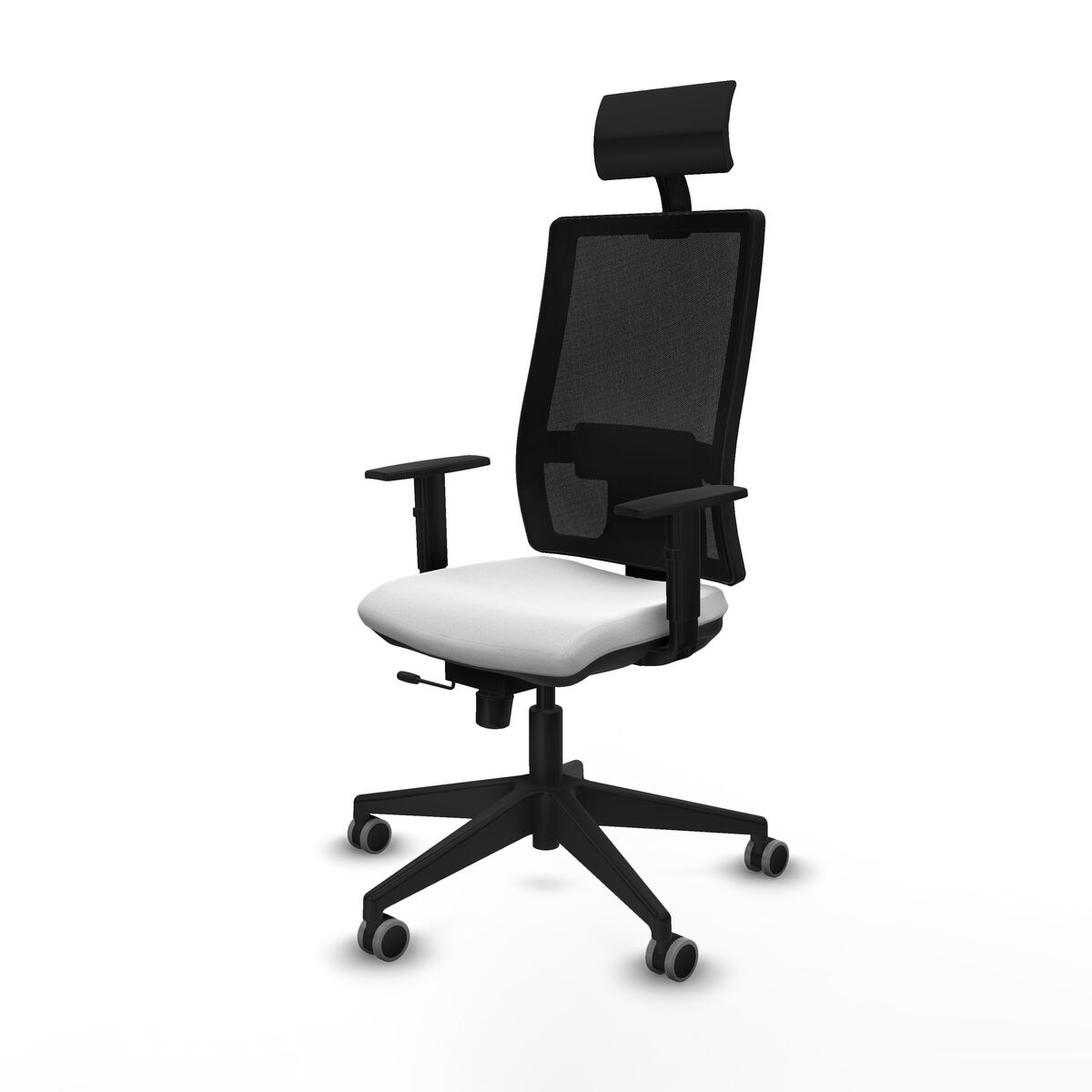 Silla de Oficina con Cabecero Piqueras y Crespo 1D066G1 Blanco