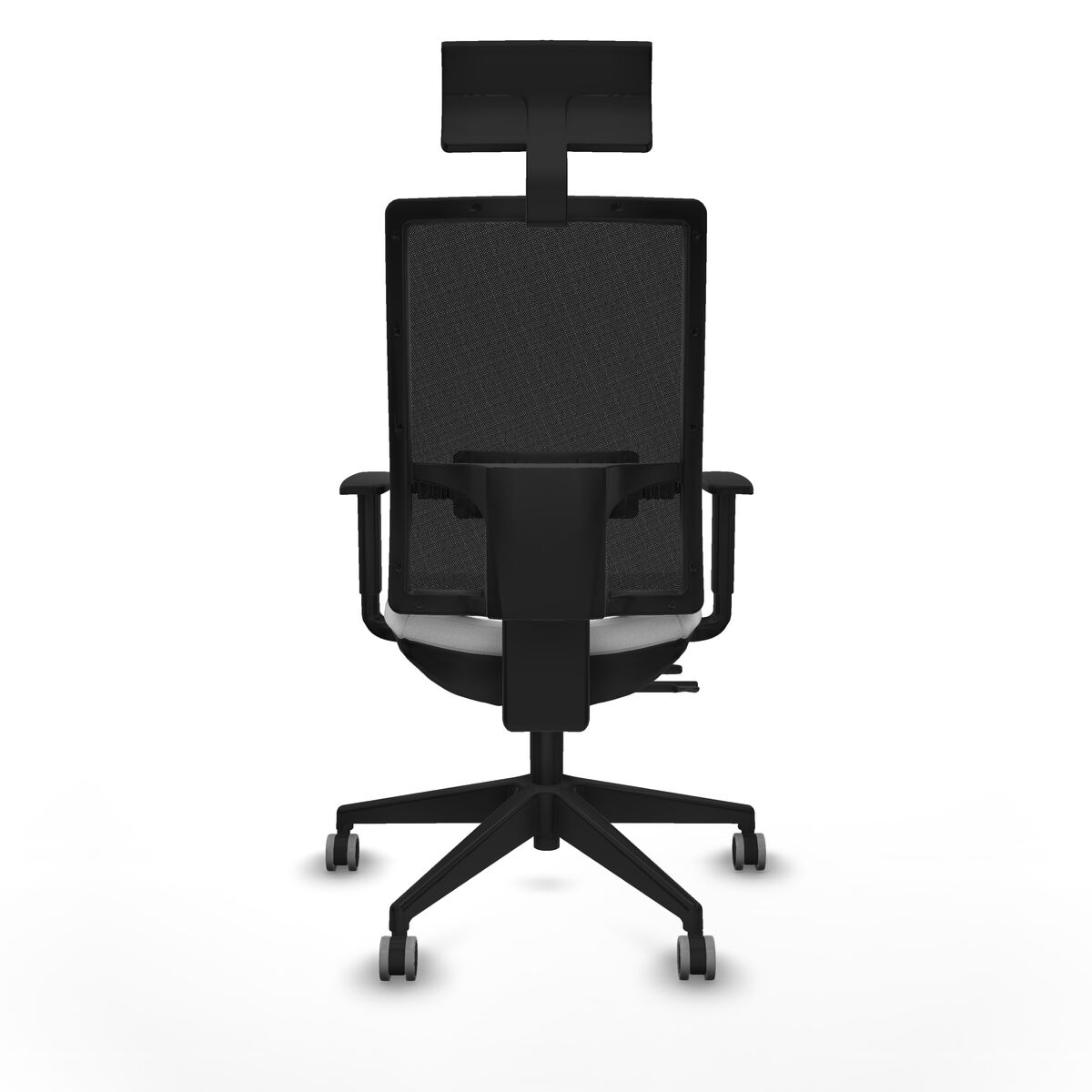 Silla de Oficina con Cabecero Piqueras y Crespo 1D066G1 Blanco