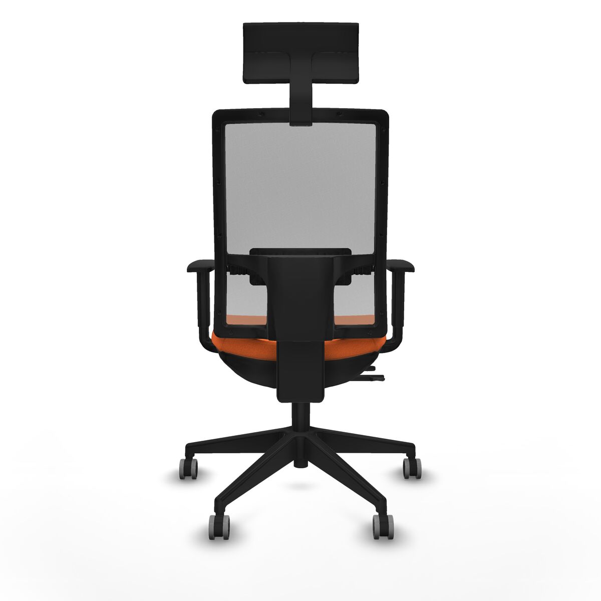 Silla de Oficina con Cabecero Piqueras y Crespo 1D066G1 Naranja