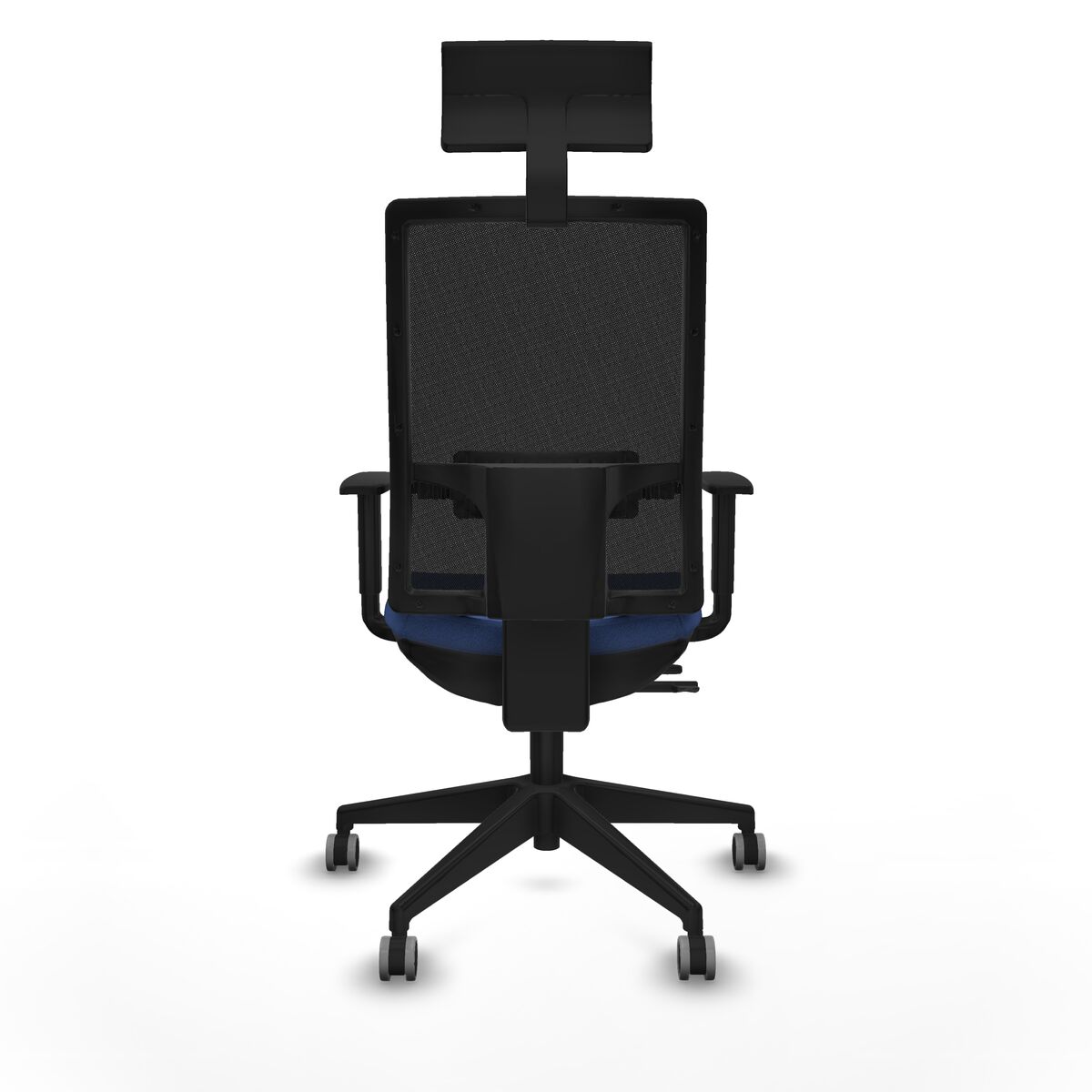 Silla de Oficina con Cabecero Piqueras y Crespo 1D066G1 Azul marino