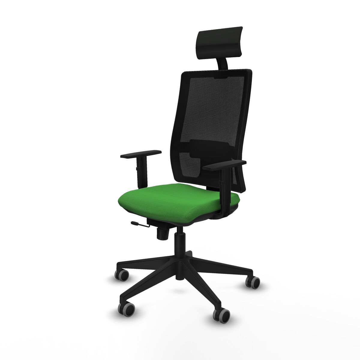 Silla de Oficina con Cabecero Piqueras y Crespo 1D066G1 Verde