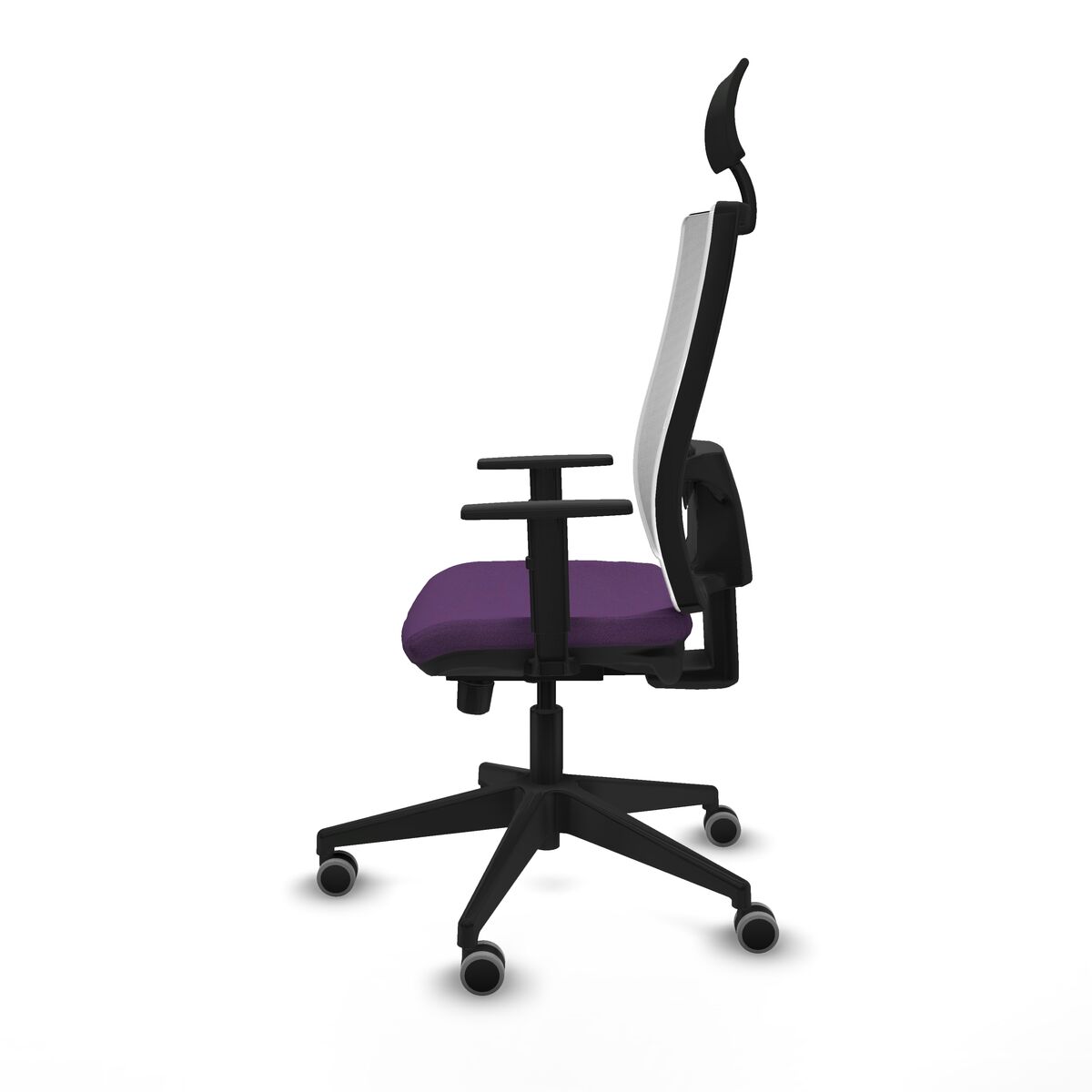 Silla de Oficina con Cabecero Piqueras y Crespo 1D066G1 Morado