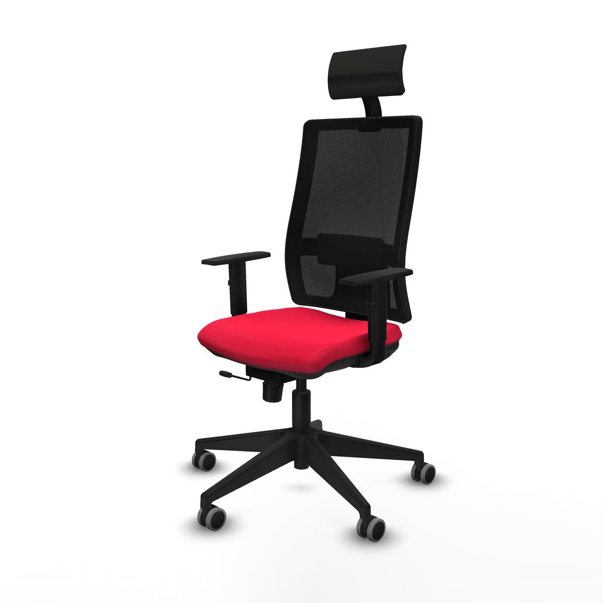 Silla de Oficina con Cabecero Piqueras y Crespo 1D066G1 Rojo