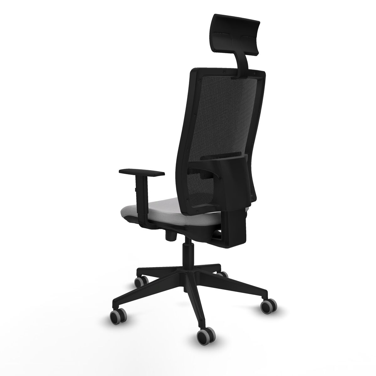 Silla de Oficina con Cabecero Piqueras y Crespo 1D066G1 Gris claro