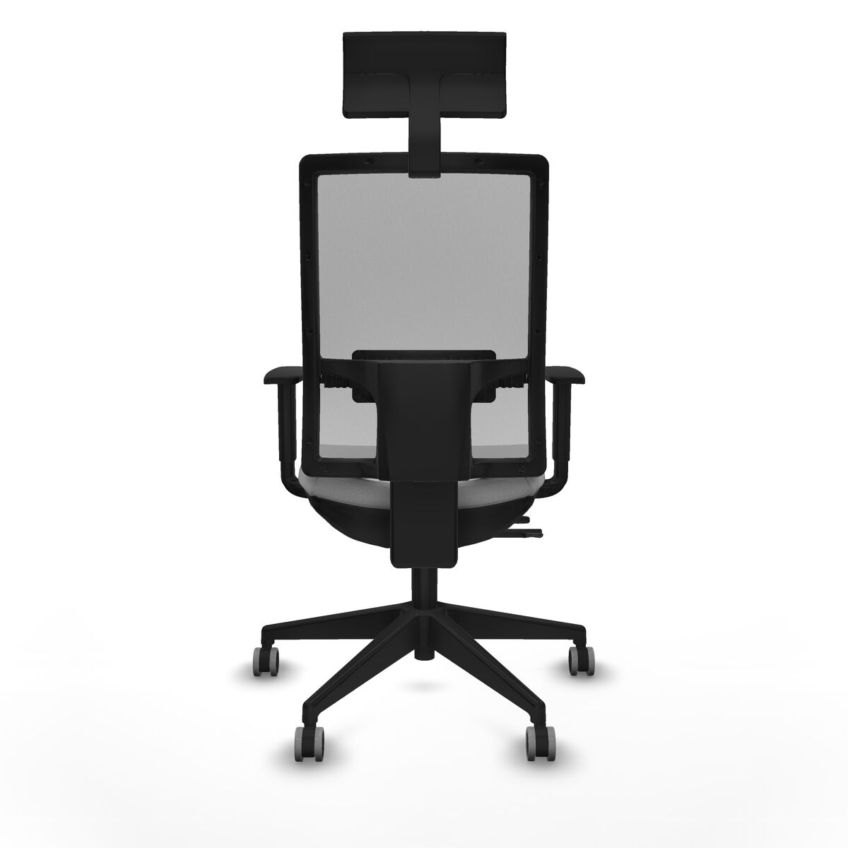 Silla de Oficina con Cabecero Piqueras y Crespo 1D066G1 Gris claro