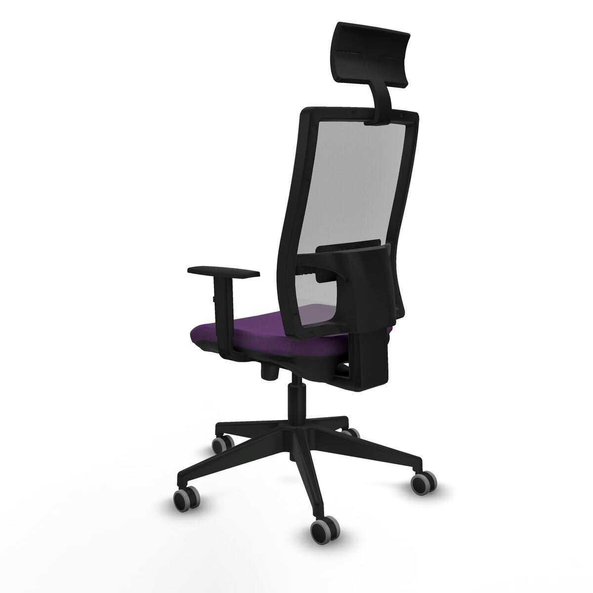 Silla de Oficina con Cabecero Piqueras y Crespo 1D066G1 Morado