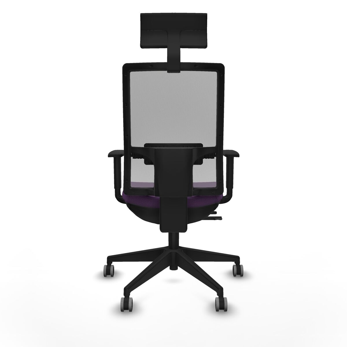 Silla de Oficina con Cabecero Piqueras y Crespo 1D066G1 Morado