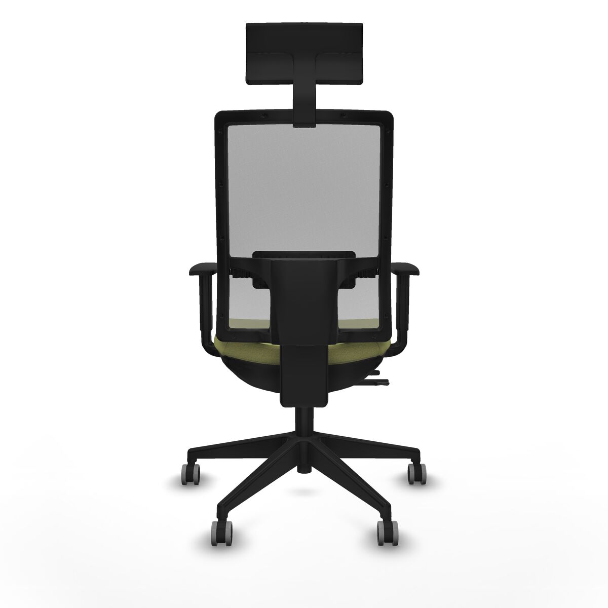 Silla de Oficina con Cabecero Piqueras y Crespo 1D066G1 Verde