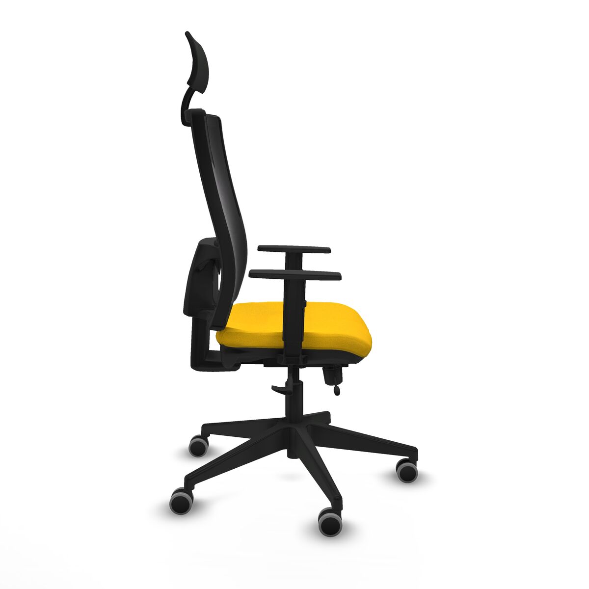 Silla de Oficina con Cabecero Piqueras y Crespo 1D066G1 Amarillo
