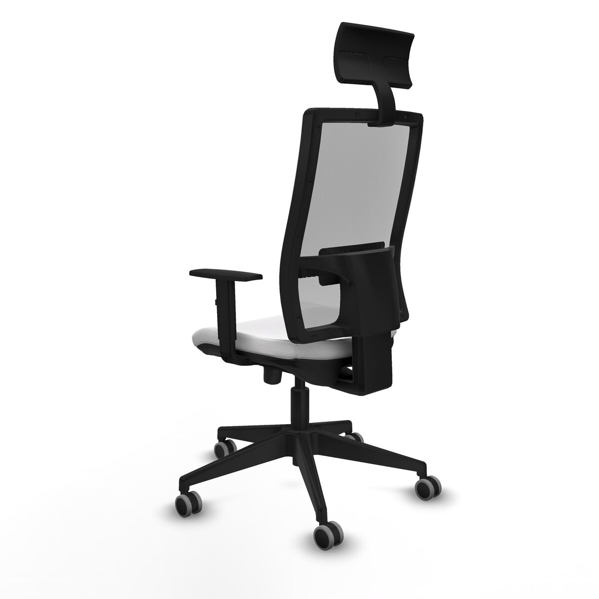 Silla de Oficina con Cabecero Piqueras y Crespo 1D066G1 Blanco