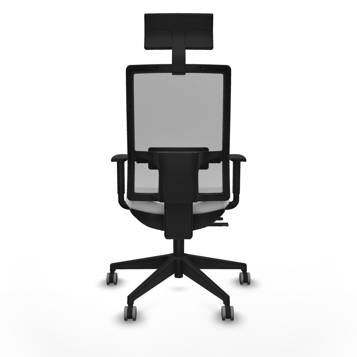 Silla de Oficina con Cabecero Piqueras y Crespo 1D066G1 Blanco