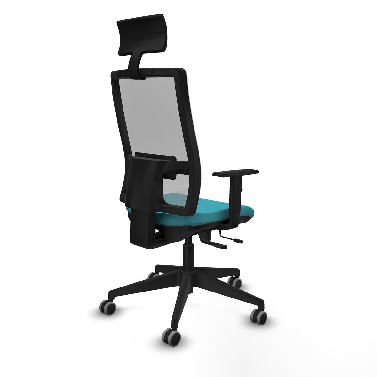 Silla de Oficina con Cabecero Piqueras y Crespo 1D066G1 Turquesa