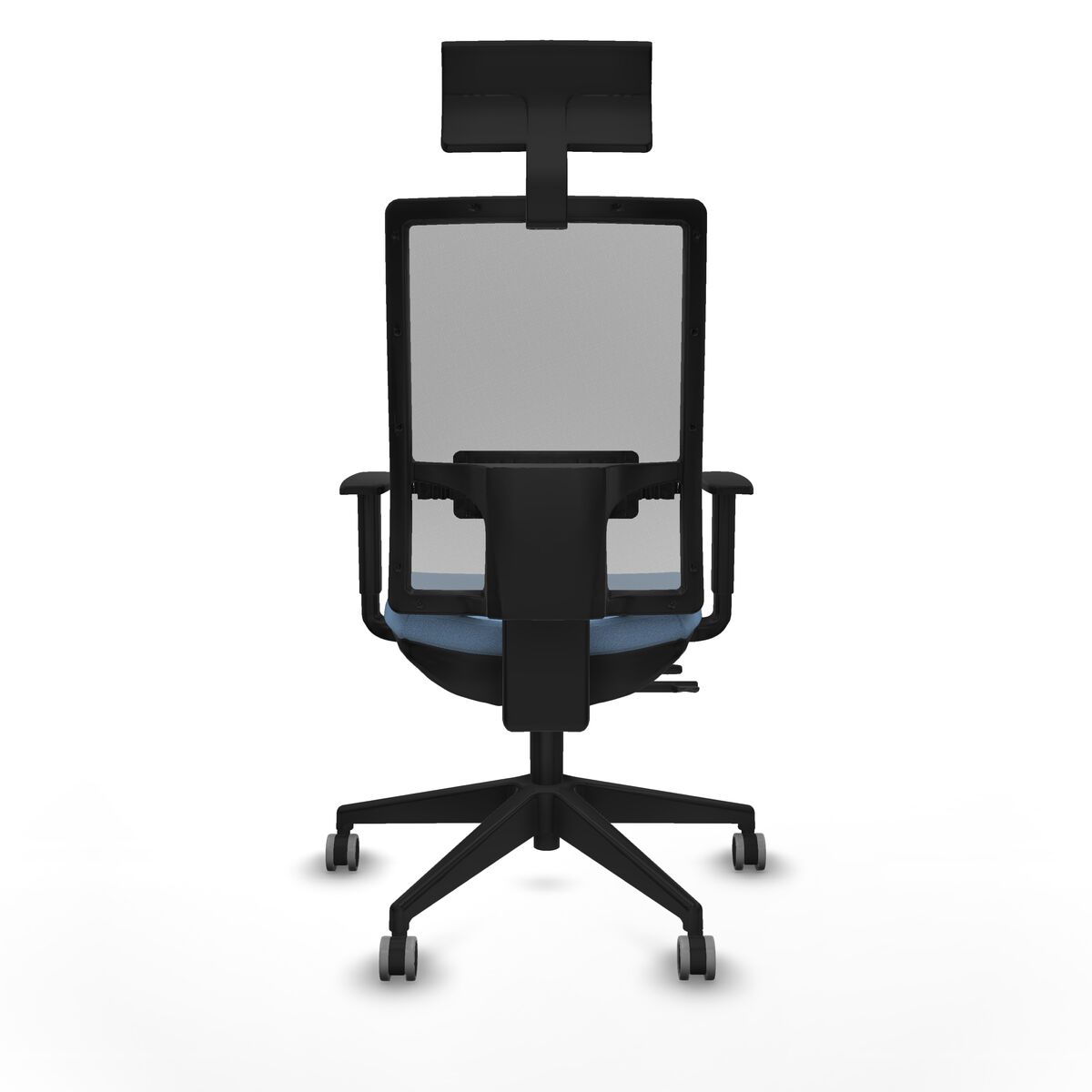 Silla de Oficina con Cabecero Piqueras y Crespo 1D066G1 Azul cielo