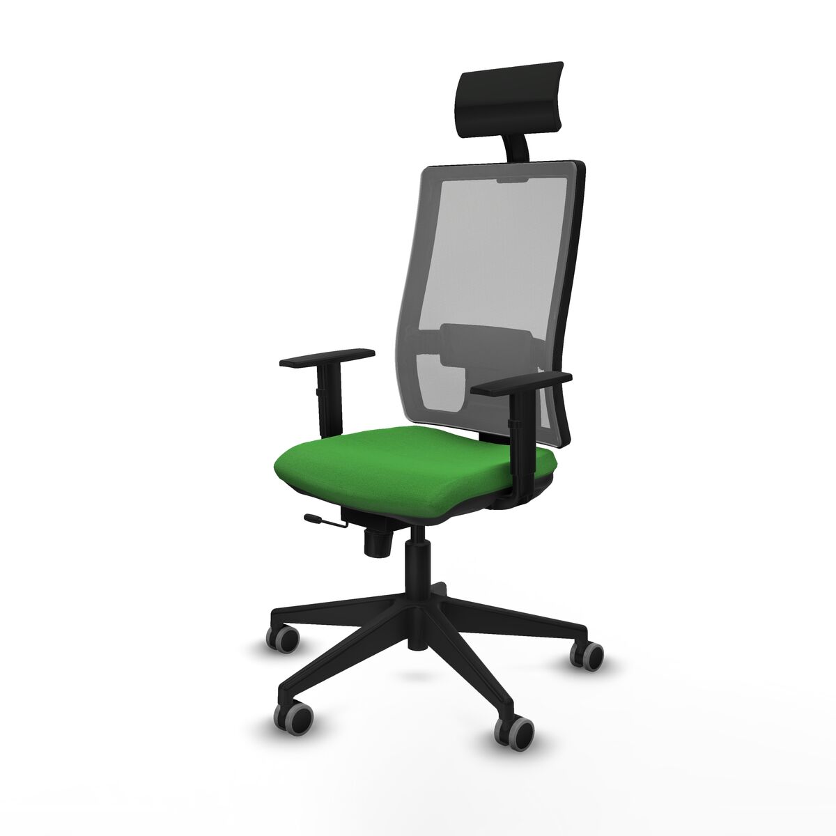 Silla de Oficina con Cabecero Piqueras y Crespo 1D066G1 Verde