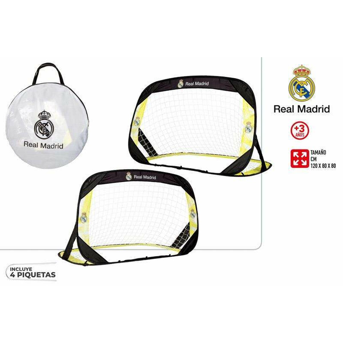Set de 2 porterías de fútbol Real Madrid C.F.