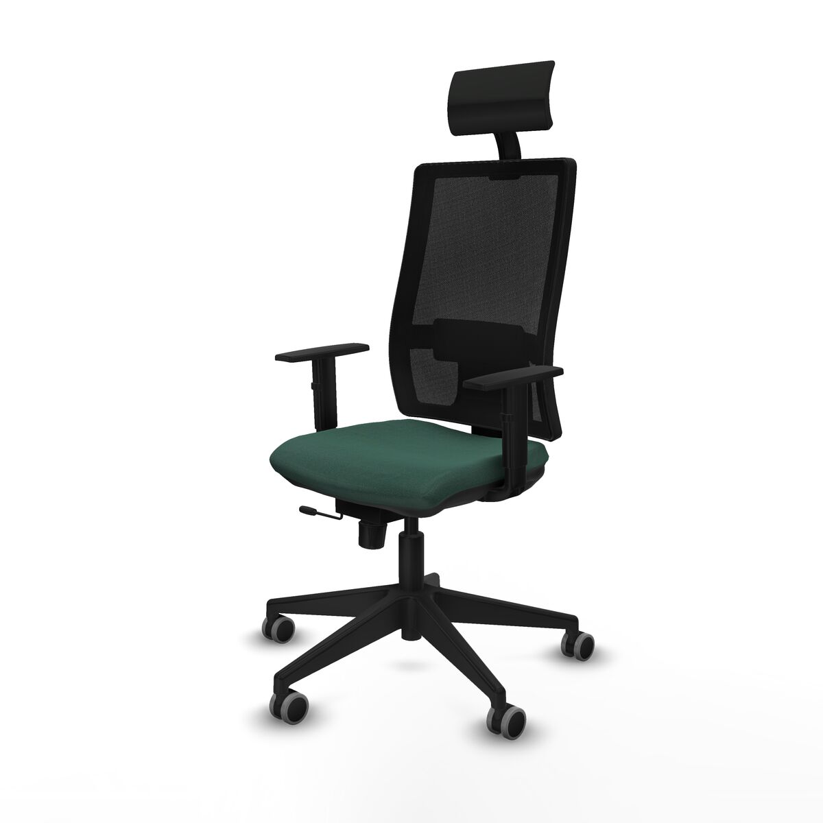 Silla de Oficina con Cabecero Piqueras y Crespo 1D066G1 Verde