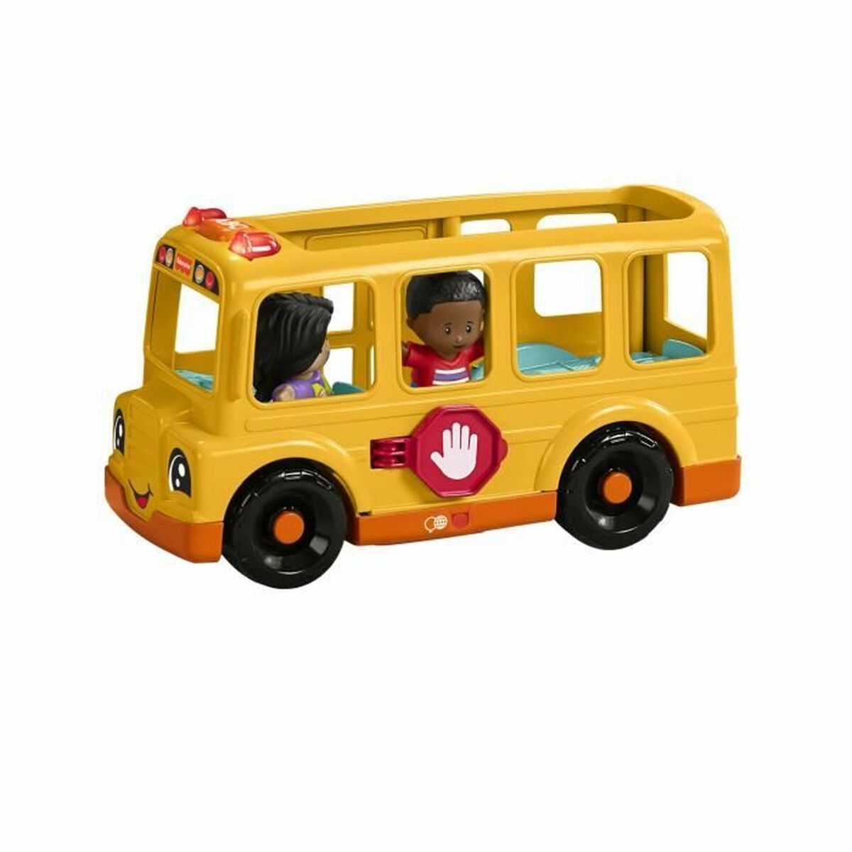 Figura de Acción Fisher-Price Little People-El autobús escolar-Vehículo de empuje musical HYT03
