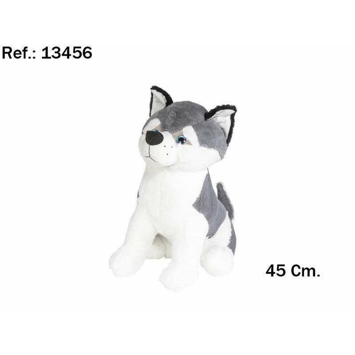 Peluche Artesanía Beatriz Husky  Perro 45 cm Plástico