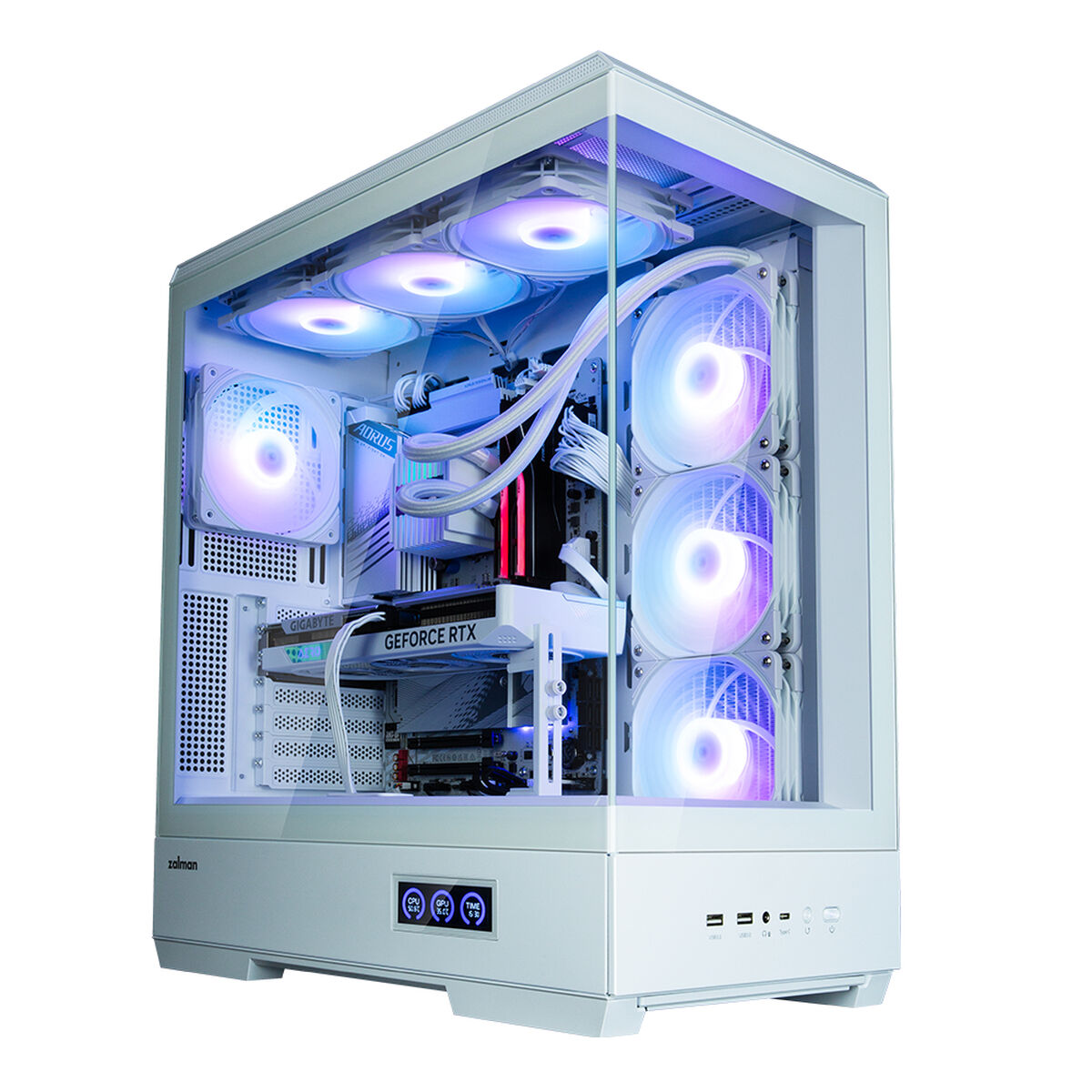 Caja Semitorre ATX Zalman P50 DS Blanco