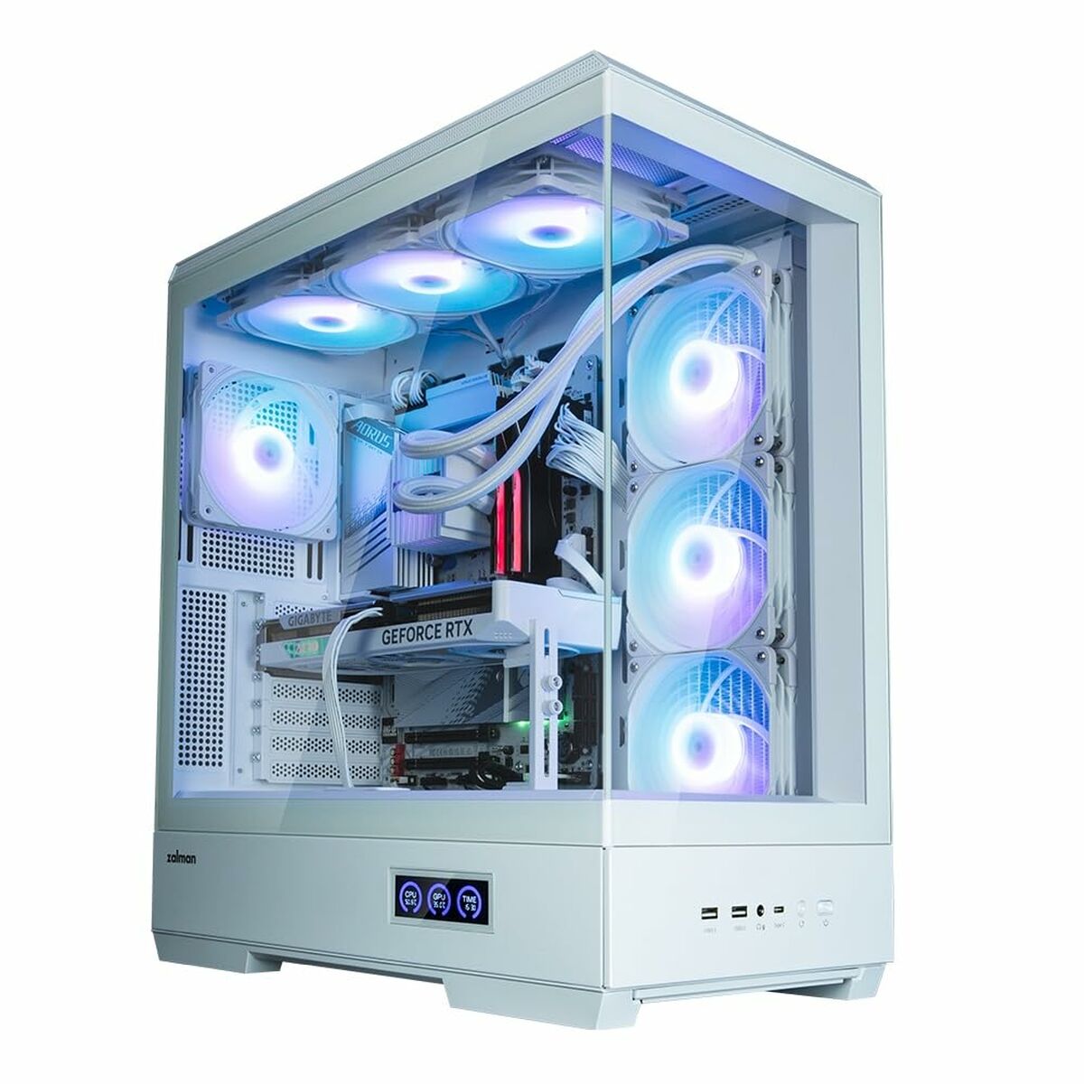 Caja Semitorre ATX Zalman P50 DS Blanco