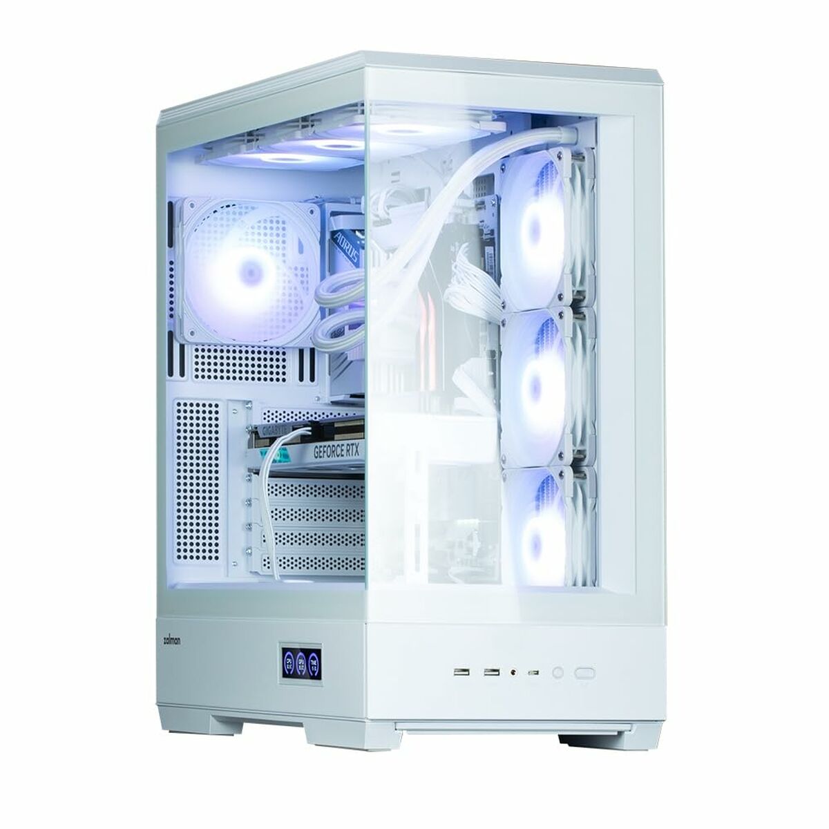 Caja Semitorre ATX Zalman P50 DS Blanco