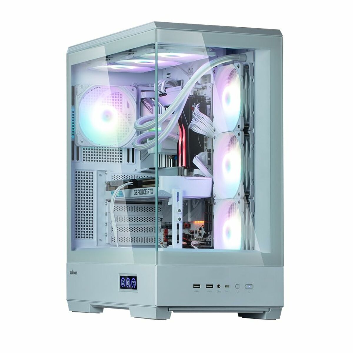 Caja Semitorre ATX Zalman P50 DS Blanco