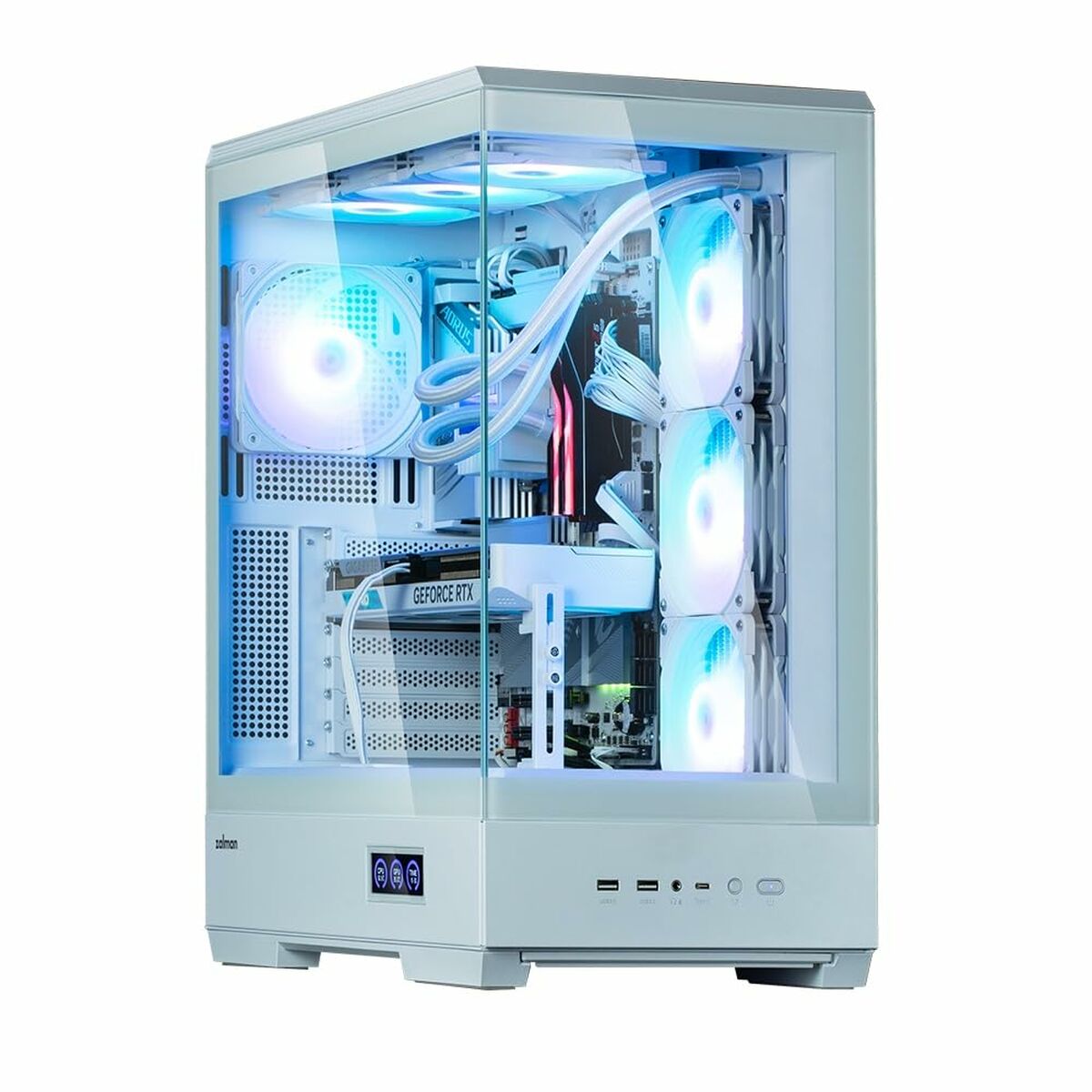 Caja Semitorre ATX Zalman P50 DS Blanco