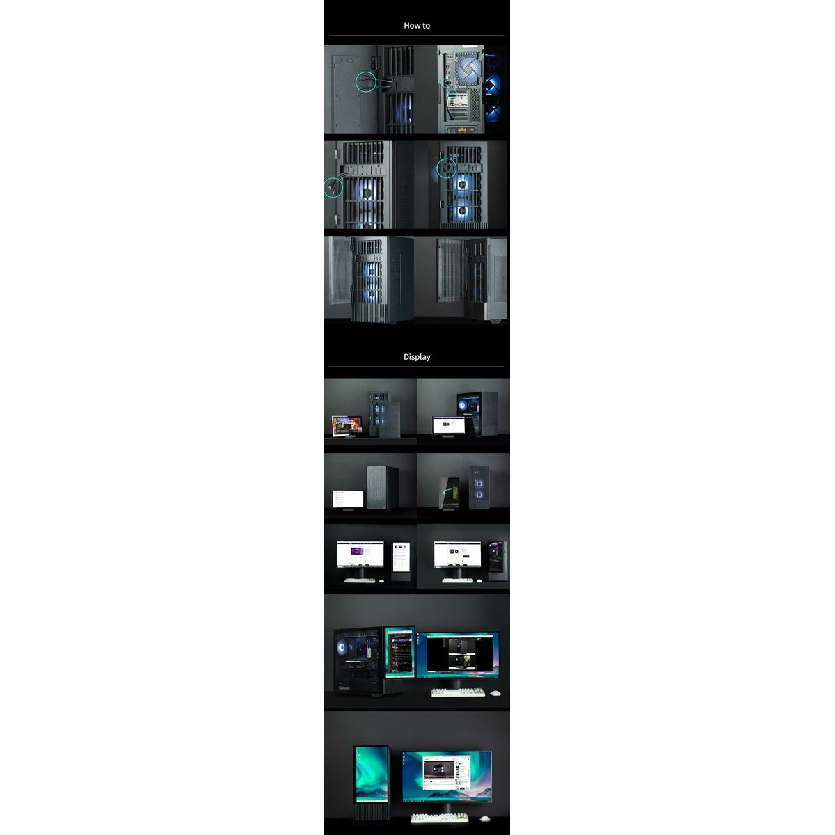 Caja Semitorre ATX Zalman Z10 DS BLACK Negro