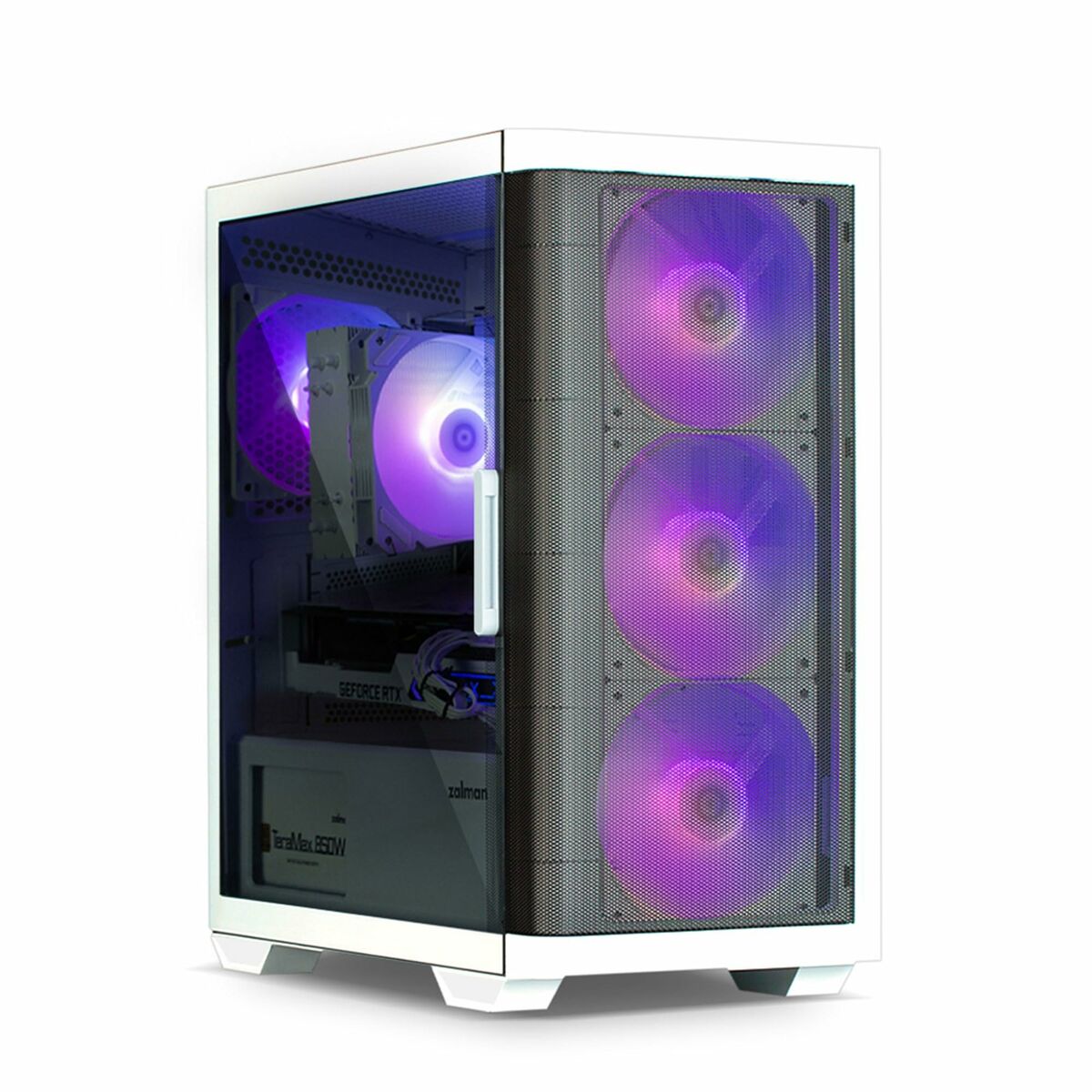 Caja Semitorre ATX Zalman M4 WHITE Blanco Negro