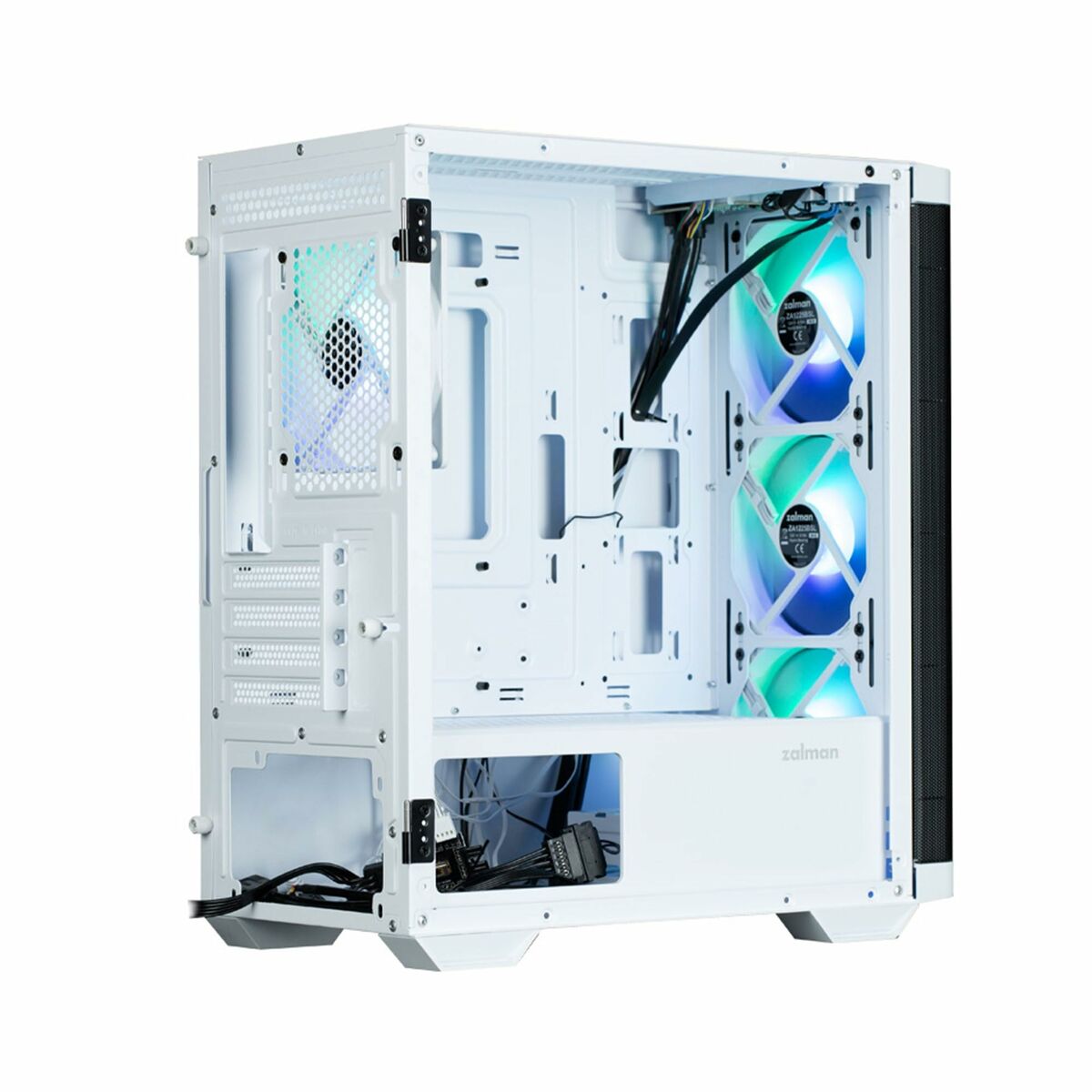 Caja Semitorre ATX Zalman M4 WHITE Blanco Negro