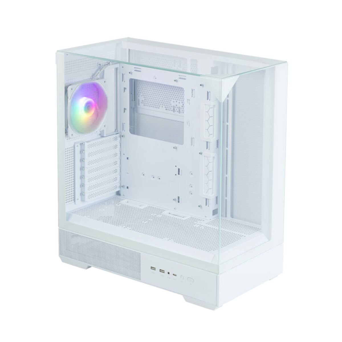 Caja Semitorre ATX Zalman P40 PRISM WHITE Blanco