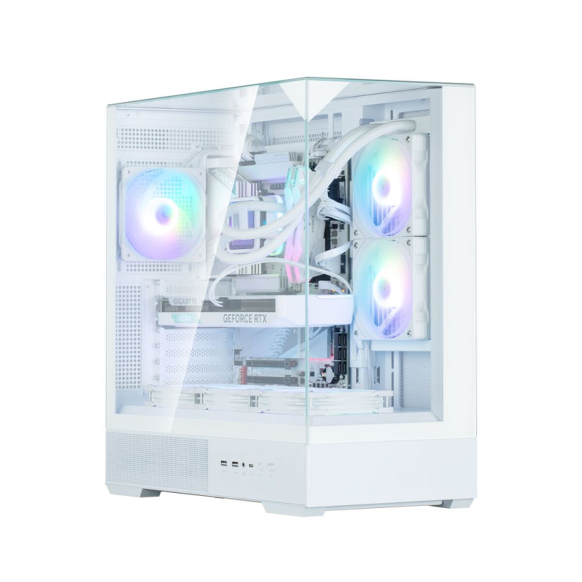 Caja Semitorre ATX Zalman P40 PRISM WHITE Blanco